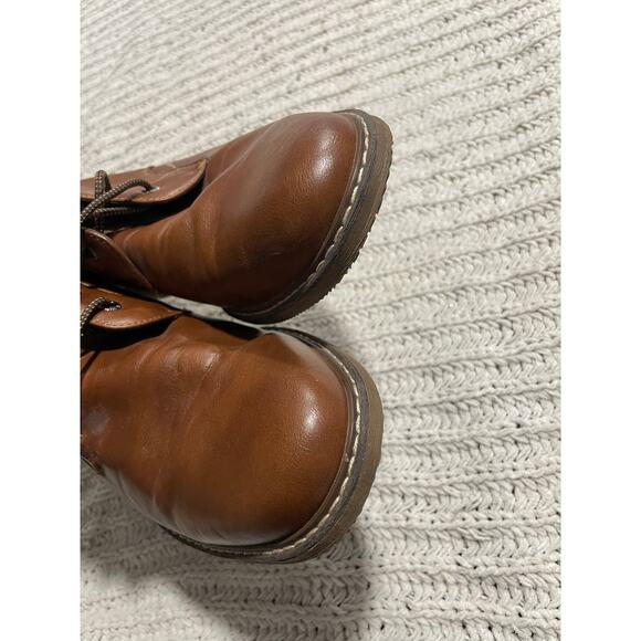 Public Opinion Lace Up Boots Men\'s Size 9 Brown Vegan Leather main image 8